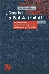 Book cover of Das ist o. B. d. A. trivial! (5th ed.) by Albrecht Beutelspacher