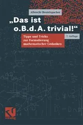 Book cover of Das ist o.B.d.A. trivial! (7th ed.) by Albrecht Beutelspacher