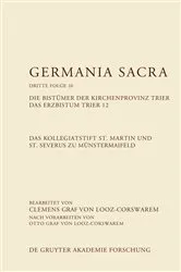 Book cover of Das Kollegiatstift St. Martin und St. Severus zu Münstermaifeld. Die Bistümer der Kirchenprovinz Trier. Das Erzbistum Trier 12 by Clemens Graf von Looz-Corswarem