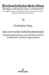 Book cover of Das kommunale Aufsichtsratsmandat by Jan Lieder