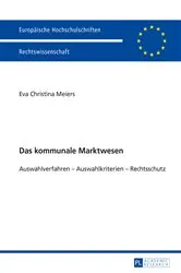 Book cover of Das kommunale Marktwesen by Eva Meiers