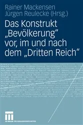 Book cover of Das Konstrukt „Bevölkerung“ vor, im und nach dem „Dritten Reich“ by Unknown