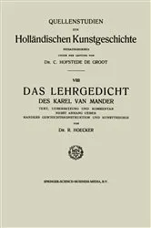 Book cover of Das Lehrgedicht des Karel van Mander by Carel Mander