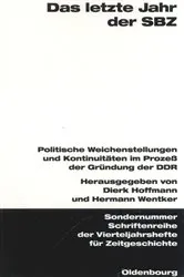 Book cover of Das letzte Jahr der SBZ by Dierk Hoffmann