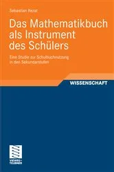 Book cover of Das Mathematikbuch als Instrument des Schülers by Sebastian Rezat