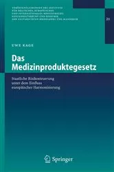 Book cover of Das Medizinproduktegesetz by Uwe Kage