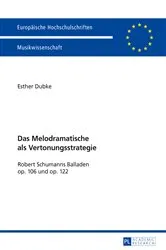 Book cover of Das Melodramatische als Vertonungsstrategie by Esther Dubke