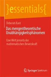 Book cover of Das mengentheoretische Unabhängigkeitsphänomen by Unknown
