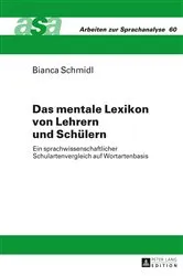 Book cover of Das mentale Lexikon von Lehrern und Schuelern by Konrad Ehlich
