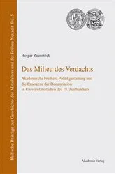 Book cover of Das Milieu des Verdachts by Holger Zaunstöck