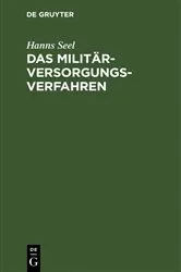 Book cover of Das Militärversorgungs-Verfahren by Hanns Seel