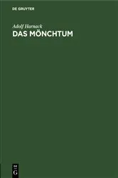Book cover of Das Mönchtum (8th ed.) by Adolf Harnack