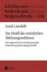 Book cover of Das Modell des vereinfachten Ablehnungsverfahrens by Unknown