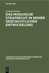 Book cover of Das mosaische Strafrecht in seiner Geschichtlichen Entwickelung by Unknown