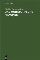 Book cover of Das Muratori'sche Fragment by Friedrich Hermann Hesse