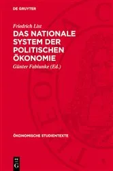 Book cover of Das nationale System der politischen Ökonomie by Friedrich List