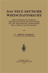 Book cover of Das Neue Deutsche Wirtschaftsrecht by Unknown