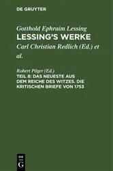 Book cover of Das Neueste aus dem Reiche des Witzes. Die kritischen Briefe von 1753 by Robert Pilger