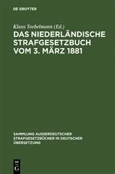 Book cover of Das niederländische Strafgesetzbuch vom 3. März 1881 by Unknown