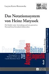 Book cover of Das Notationssystem von Heinz Matyssek by Camilla Badstübner-Kizik