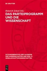 Book cover of Das Parteiprogramm und die Wissenschaft by Heinrich Scheel