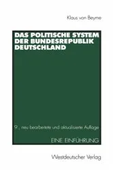 Book cover of Das Politische System der Bundesrepublik Deutschland (9th ed.) by Klaus von Beyme