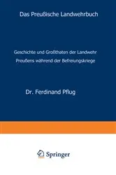 Book cover of Das Preußische Landwehrbuch by Ferdinand Pflug