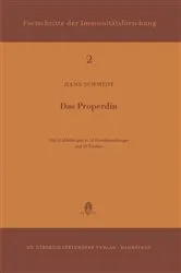 Book cover of Das Properdin by H. Schmidt