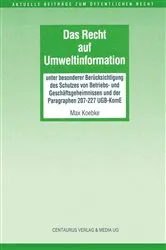 Book cover of Das Recht auf Umweltinformation by Unknown