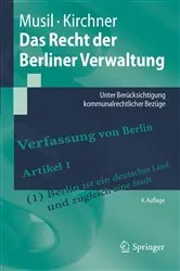 Book cover of Das Recht der Berliner Verwaltung (4th ed.) by Unknown