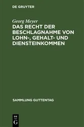 Book cover of Das Recht der Beschlagnahme von Lohn-, Gehalt- und Diensteinkommen (7th ed.) by Georg Meyer