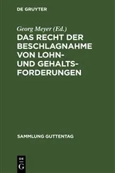 Book cover of Das Recht der Beschlagnahme von Lohn- und Gehaltsforderungen by Unknown