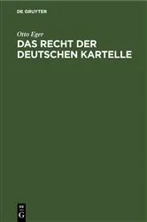 Book cover of Das Recht der deutschen Kartelle by Unknown