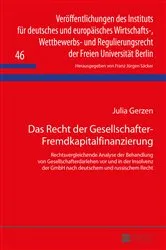 Book cover of Das Recht der Gesellschafter-Fremdkapitalfinanzierung by F. J. Säcker