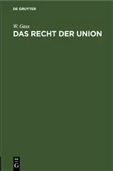 Book cover of Das Recht der Union by Unknown