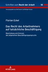 Book cover of Das Recht des Arbeitnehmers auf tatsaechliche Beschaeftigung by Rüdiger Krause