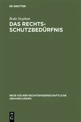 Book cover of Das Rechtsschutzbedürfnis by Unknown