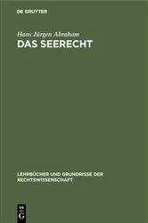 Book cover of Das Seerecht by Hans Jürgen Abraham