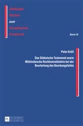 Book cover of Das Staedelsche Testament sowie Muehlenbruchs Rechtsverstaendnis bei der Beurteilung des Beerbungsfalles by J. Michael Rainer