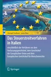 Book cover of Das Steuerstreitverfahren in Italien by Christoph Perathoner