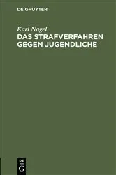 Book cover of Das Strafverfahren gegen Jugendliche by Unknown