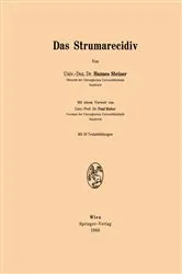 Book cover of Das Strumarecidiv by Hannes Steiner