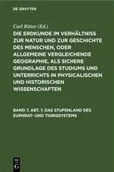 Book cover of Das Stufenland des Euphrat- und Tigrissystems (2nd ed.) by Carl Ritter
