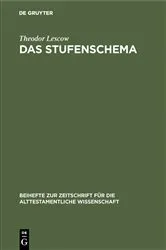 Book cover of Das Stufenschema by Theodor Lescow