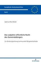 Book cover of Das subjektiv-oeffentliche Recht des Gemeindebuergers by Sabrina Rita Müller