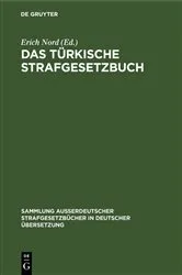 Book cover of Das türkische Strafgesetzbuch by Erich Nord