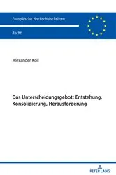 Book cover of Das Unterscheidungsgebot: Entstehung, Konsolidierung, Herausforderung by Unknown
