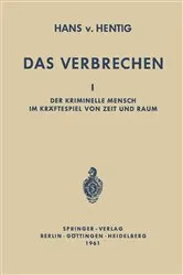 Book cover of Das Verbrechen I by Hans v. Hentig