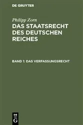 Book cover of Das Verfassungsrecht (2nd ed.) by Philipp Zorn