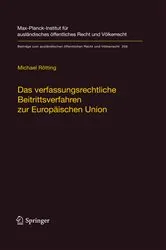 Book cover of Das verfassungsrechtliche Beitrittsverfahren zur Europäischen Union by Michael Rötting